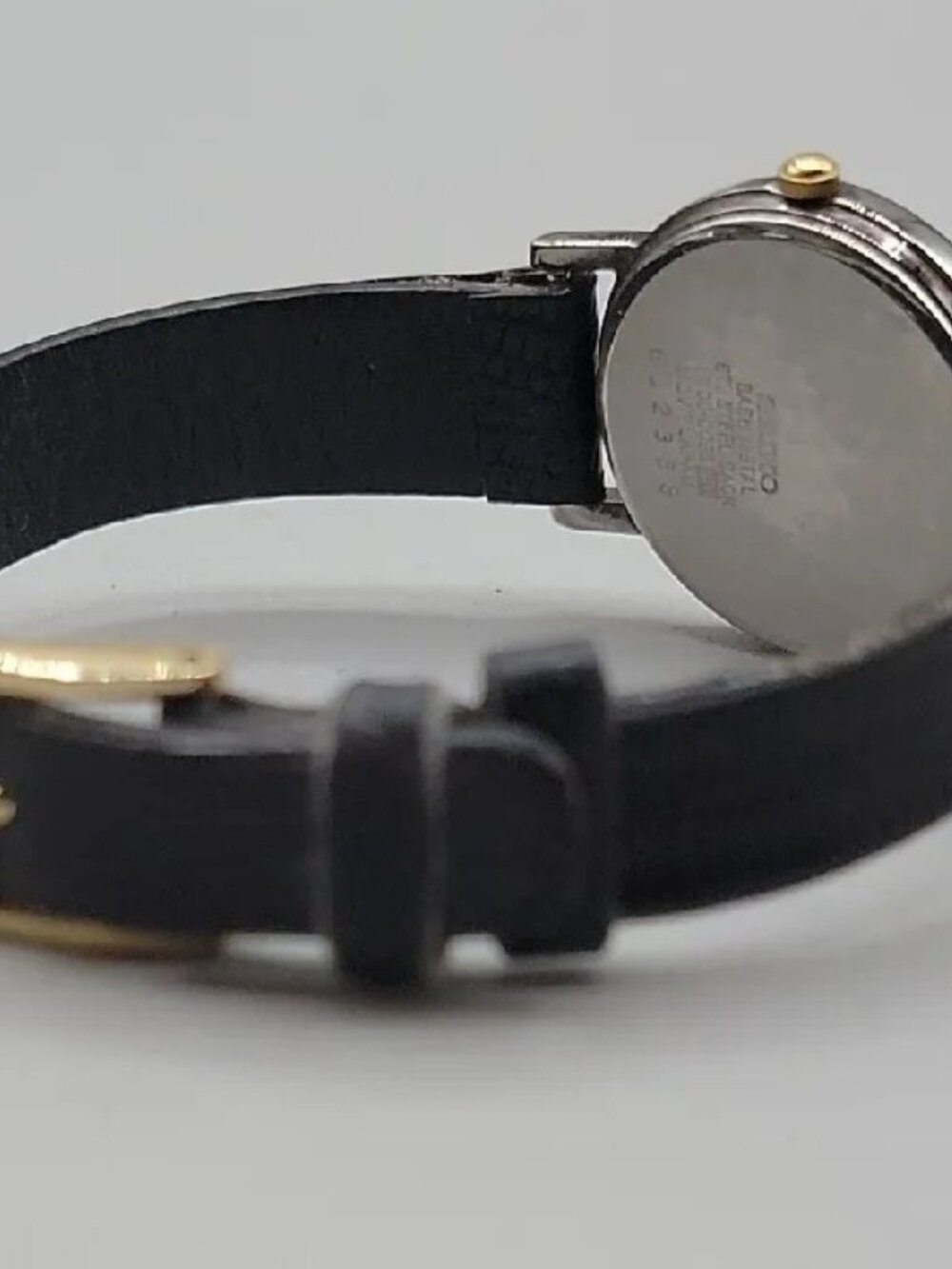 Vintage Seiko 1N00-0C99 Ultra Slim Minimalist Watch Diamond Accent 26mm 7" - Picture 8 of 16